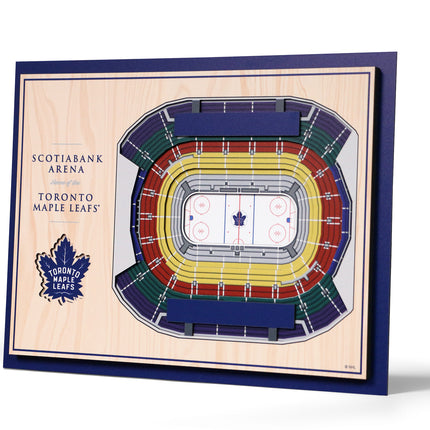 Toronto Maple Leafs 5-Layer 3D StadiumView Wall Art