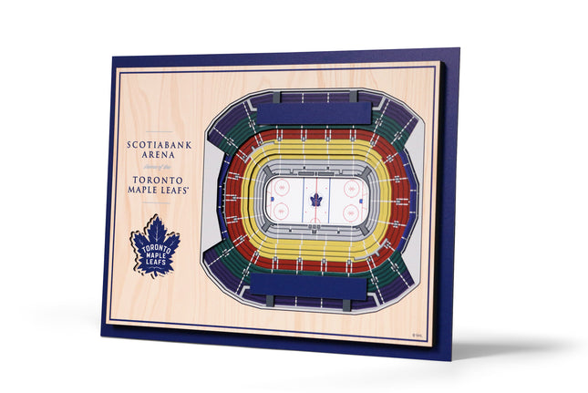 Toronto Maple Leafs 5-Layer 3D StadiumView Wall Art