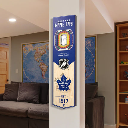 Toronto Maple Leafs 8x32 3D Stadium Banner