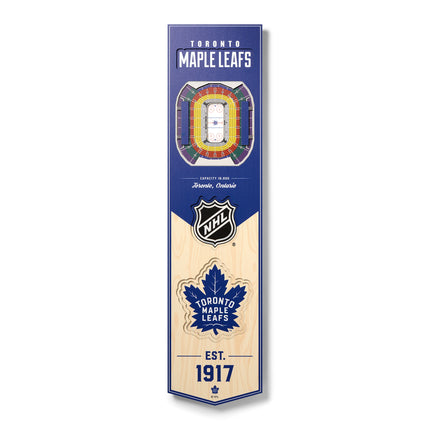 Toronto Maple Leafs 8x32 3D Stadium Banner