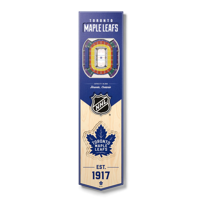 Toronto Maple Leafs 8x32 3D Stadium Banner
