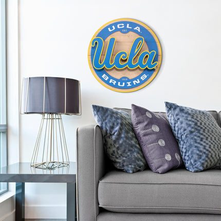 UCLA Bruins 3DX Circle Backer Wall Art