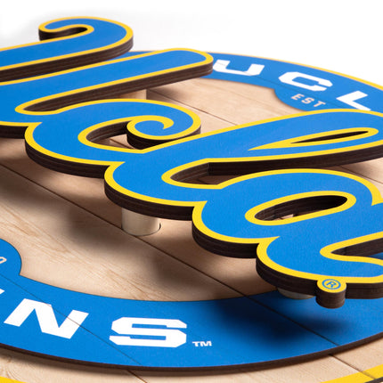 UCLA Bruins 3DX Circle Backer Wall Art