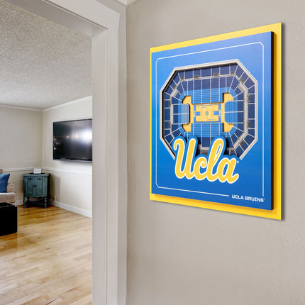 UCLA Bruins 3D StadiumView Wall Art 12x12