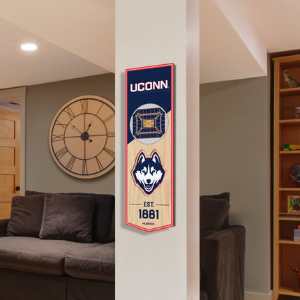 UConn Huskies 3D Stadium 6x19 Banners