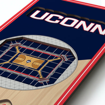 UConn Huskies 3D Stadium 6x19 Banners