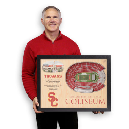 USC Trojans 25-Layer StadiumViews 3D Wall Art