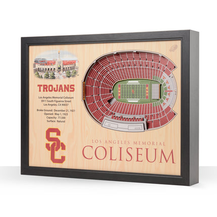 USC Trojans 25-Layer StadiumViews 3D Wall Art