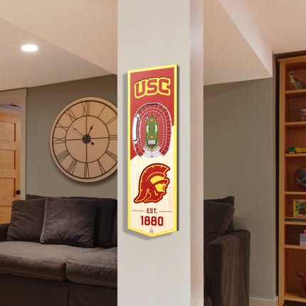 USC Trojans 3D Stadium 6x19 Banners