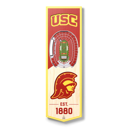 USC Trojans 3D Stadium 6x19 Banners