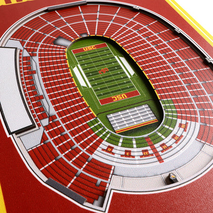 USC Trojans 8x32 3D Stadium Banner