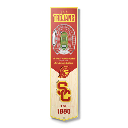USC Trojans 8x32 3D Stadium Banner