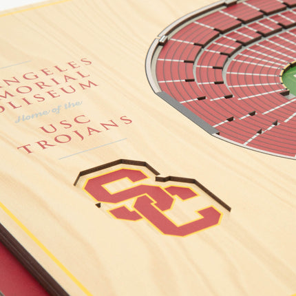 USC Trojans 5-Layer 3D StadiumView Wall Art