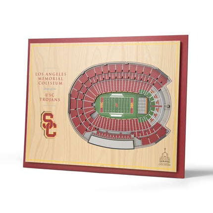 USC Trojans 5-Layer 3D StadiumView Wall Art