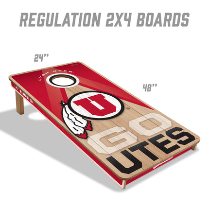 Utah Utes 2x4 Slogan Series Cornhole Boards