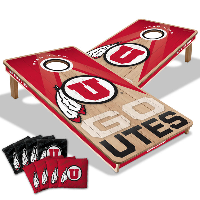 Utah Utes 2x4 Slogan Series Cornhole Boards