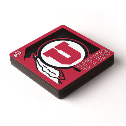 Utah Utes 3D Logo Series Magnet