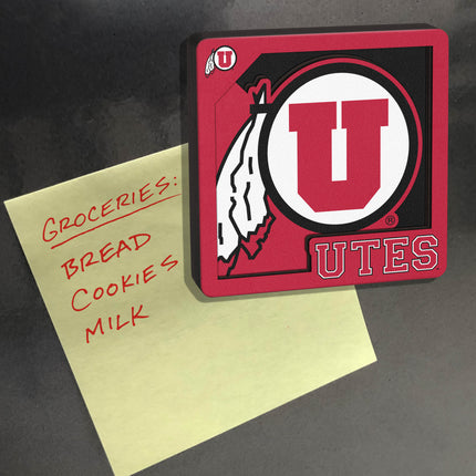 Utah Utes 3D Logo Series Magnet