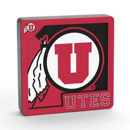 Utah Utes 3D Logo Series Magnet