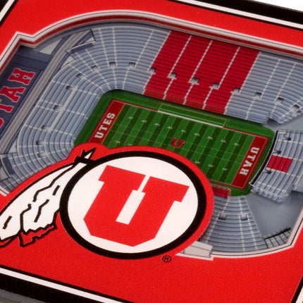 Utah Utes 3D Stadium View Coasters