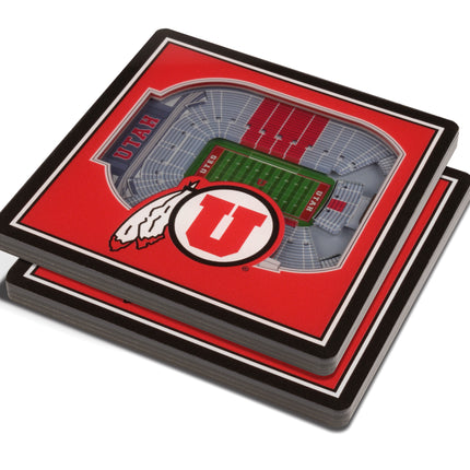 Utah Utes 3D Stadium View Coasters