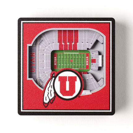 Utah Utes 3D StadiumView Magnets