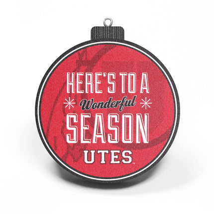 Utah Utes 3D StadiumView Ornaments