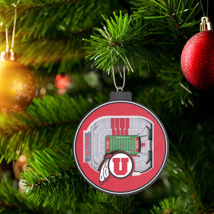 Utah Utes 3D StadiumView Ornaments