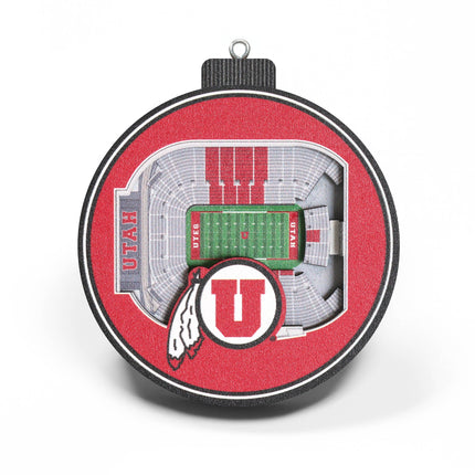 Utah Utes 3D StadiumView Ornaments