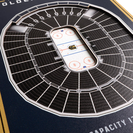 Vegas Golden Knights 8x32 3D Stadium Banner