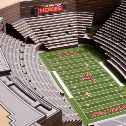 Virginia Tech Hokies 25-Layer StadiumViews 3D Wall Art