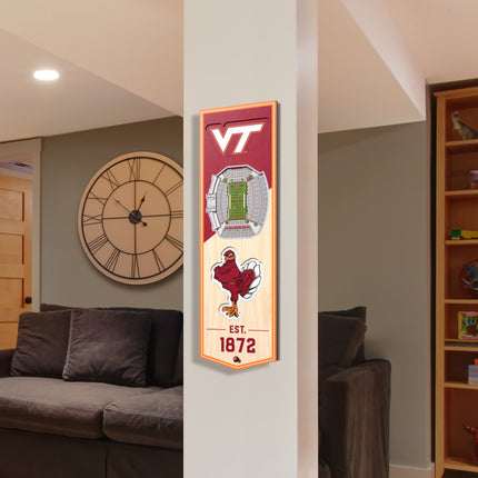 Virginia Tech Hokies 3D Stadium 6x19 Banners