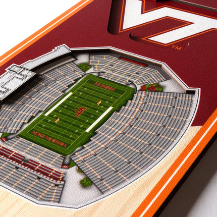 Virginia Tech Hokies 3D Stadium 6x19 Banners
