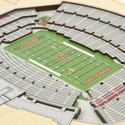 Virginia Tech Hokies 5-Layer 3D StadiumView Wall Art
