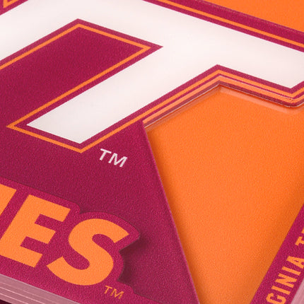Virginia Tech Hokies 3D Logo Series Coasters