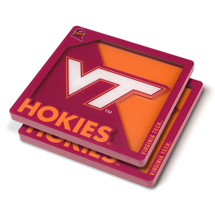 Virginia Tech Hokies 3D Logo Series Coasters