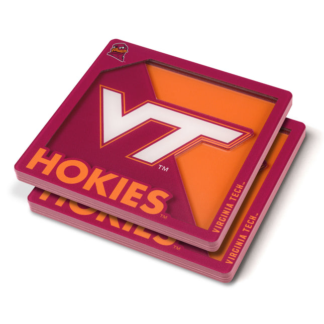 Virginia Tech Hokies 3D Logo Series Coasters