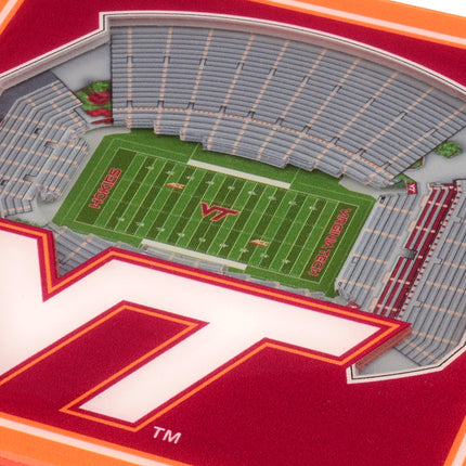 Virginia Tech Hokies 3D Stadium View Coasters