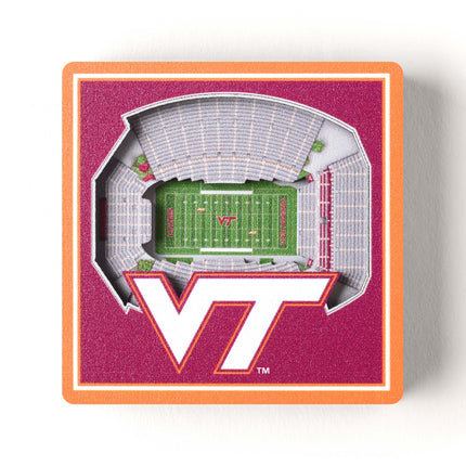 Virginia Tech Hokies 3D StadiumView Magnets