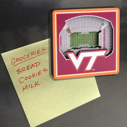 Virginia Tech Hokies 3D StadiumView Magnets