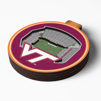 Virginia Tech Hokies 3D StadiumView Ornaments