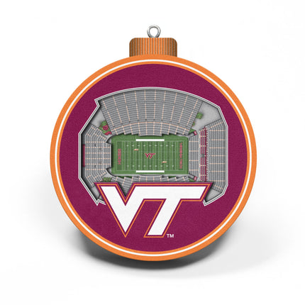 Virginia Tech Hokies 3D StadiumView Ornaments