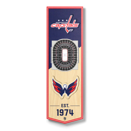 Washington Capitals 3D Stadium 6x19 Banners