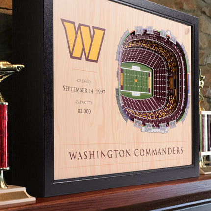 Washington Commanders 25 Layer Stadium Art