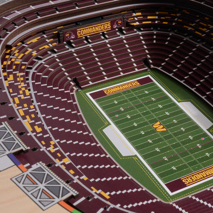 Washington Commanders 25 Layer Stadium Art