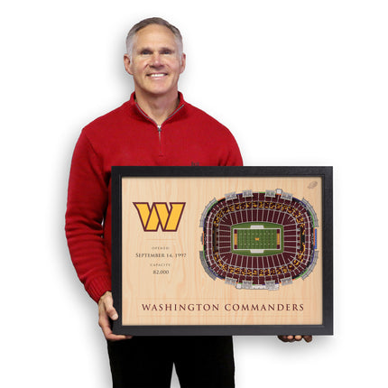 Washington Commanders 25 Layer Stadium Art