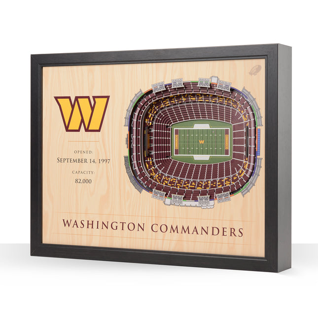 Washington Commanders 25 Layer Stadium Art