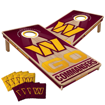Washington Commander Cornhole Boards 2x4 Slogan Series