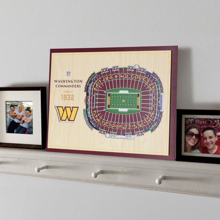 Washington Commanders 5-Layer 3D StadiumView Wall Art