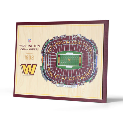 Washington Commanders 5-Layer 3D StadiumView Wall Art
